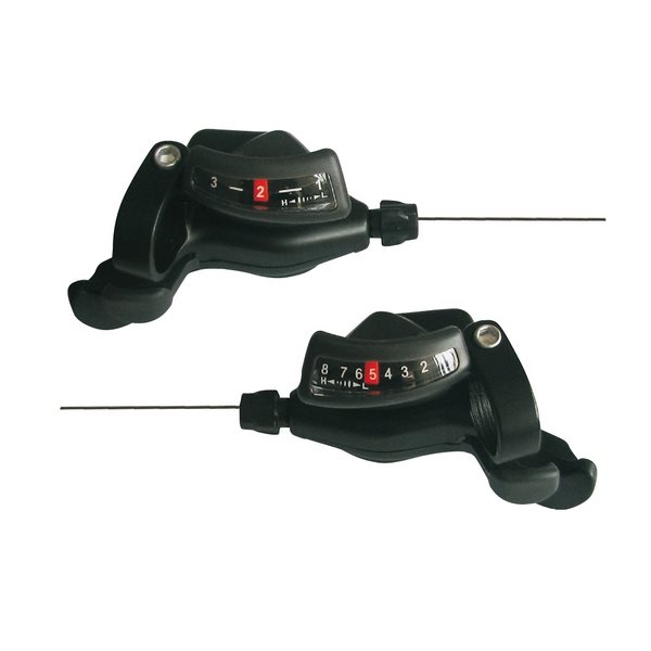 Microshift coppia comandi cambio MTB 3x8 velocita'